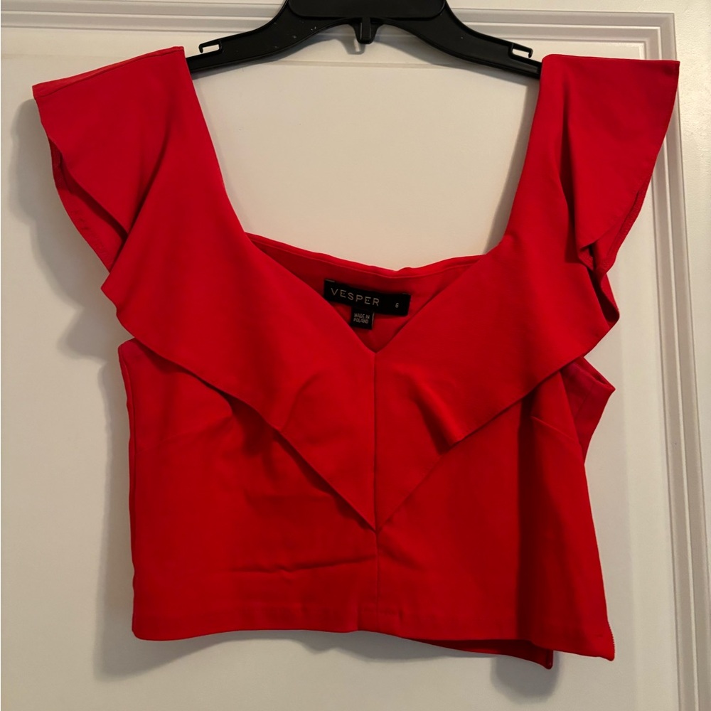 Red crop top!